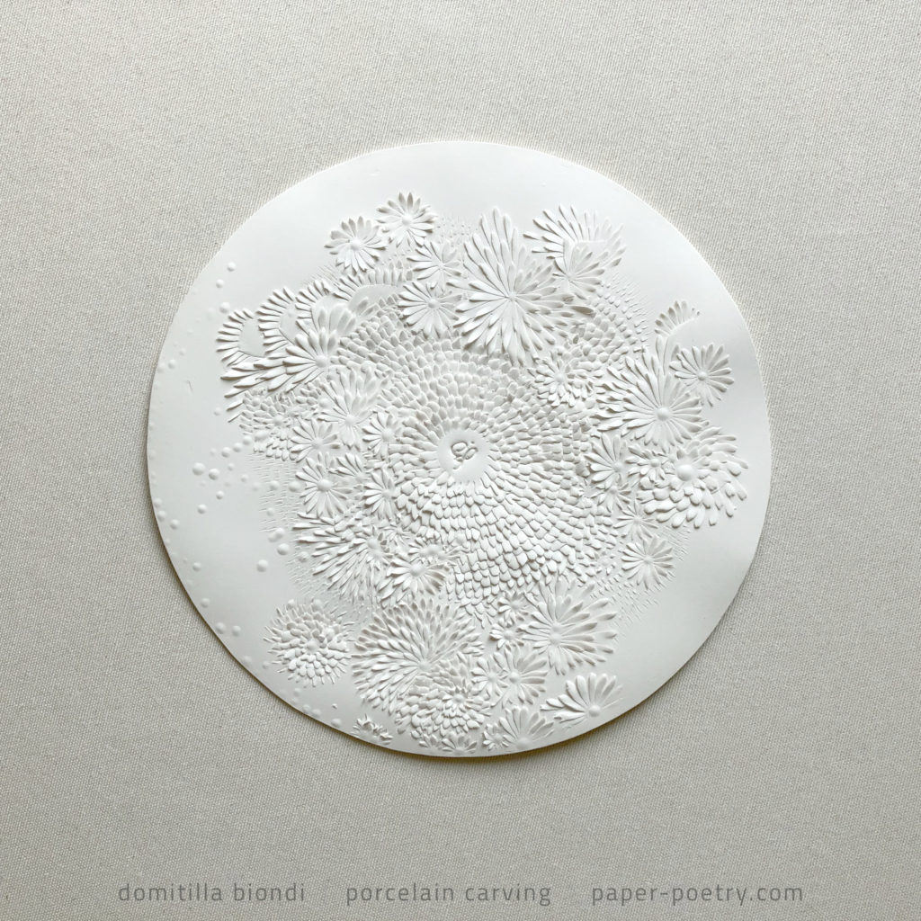 Eggshell seriel, sculpted porcelain