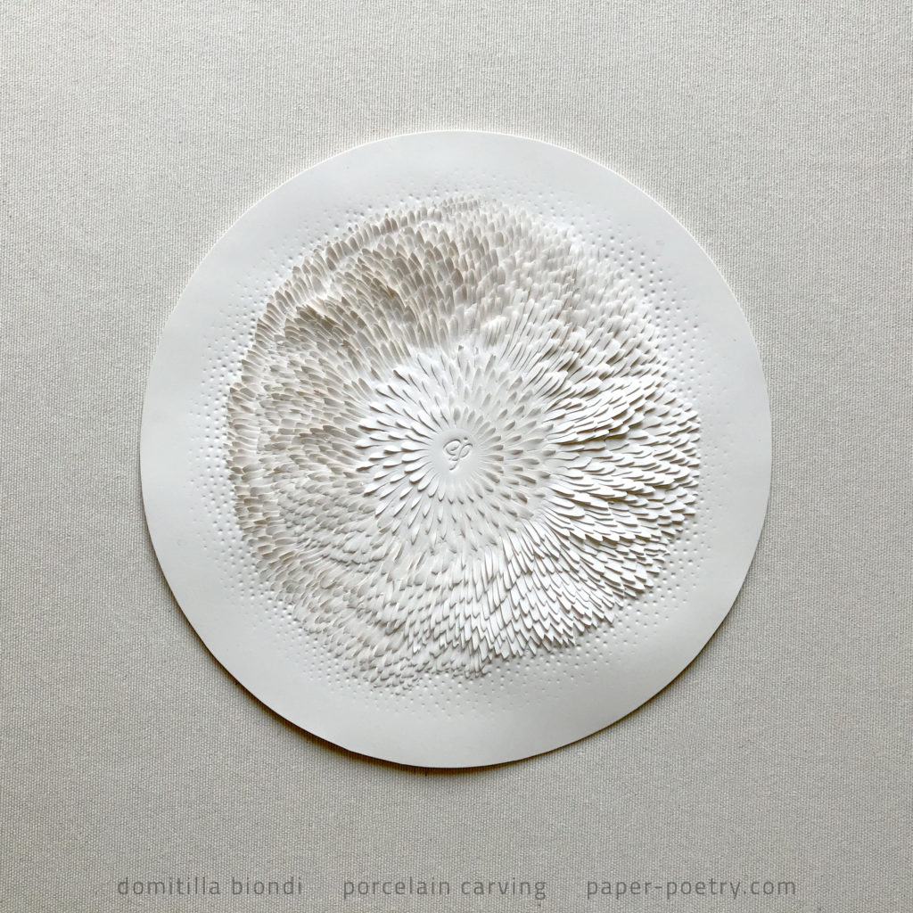 Eggshell seriel, sculpted porcelain